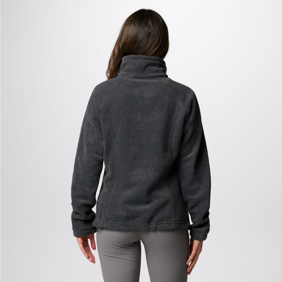 COLUMBIA Women's Benton Springs Full Zip Fleece Jacket MEDIUM CHARCOAL HEATHER - Picture 3 of 12